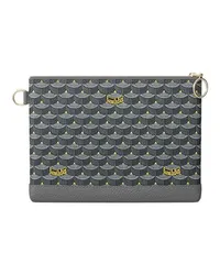 Fauré Le Page Clutch Pochette Zip 19 Grey