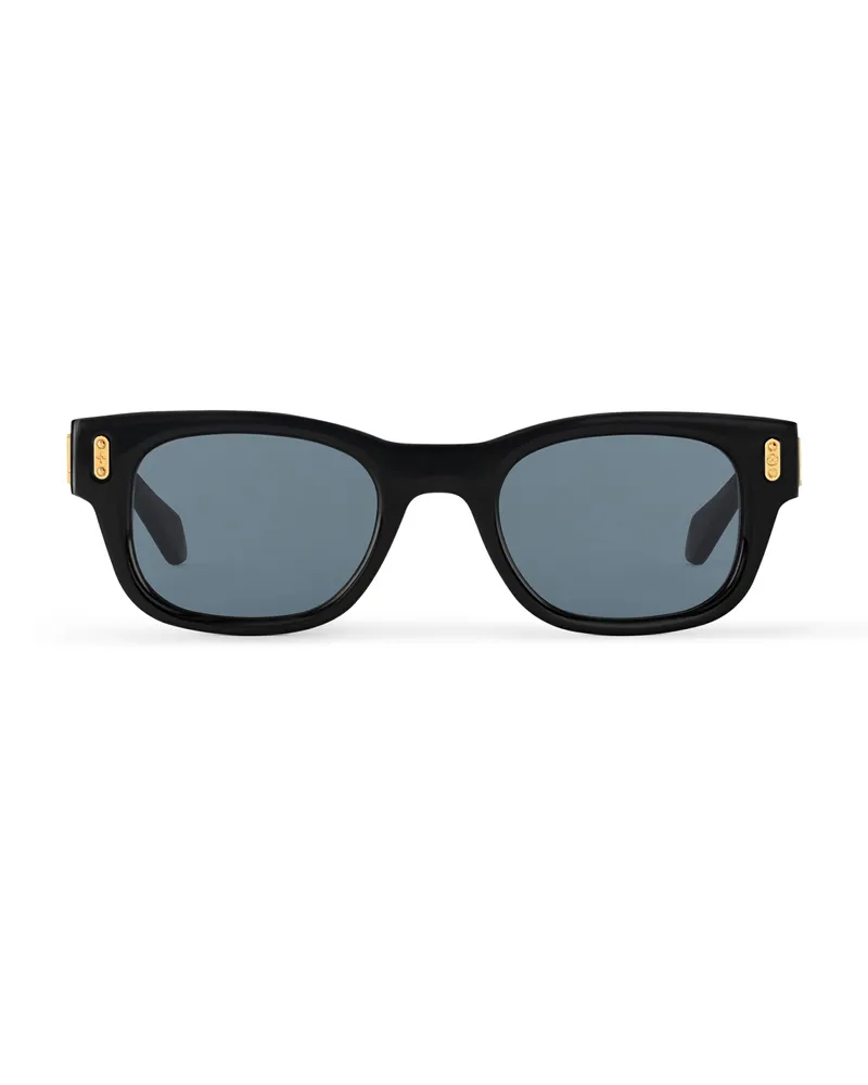 Louis Vuitton LV Confidence Square Round Sonnenbrille Black