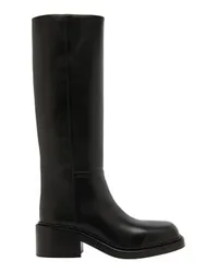 Prada Lederstiefel Black