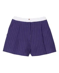 Sandro Gestreifte Shorts Blue