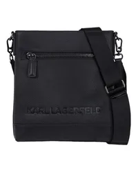 Karl Lagerfeld K/Essential Flache Umhängetasche Black