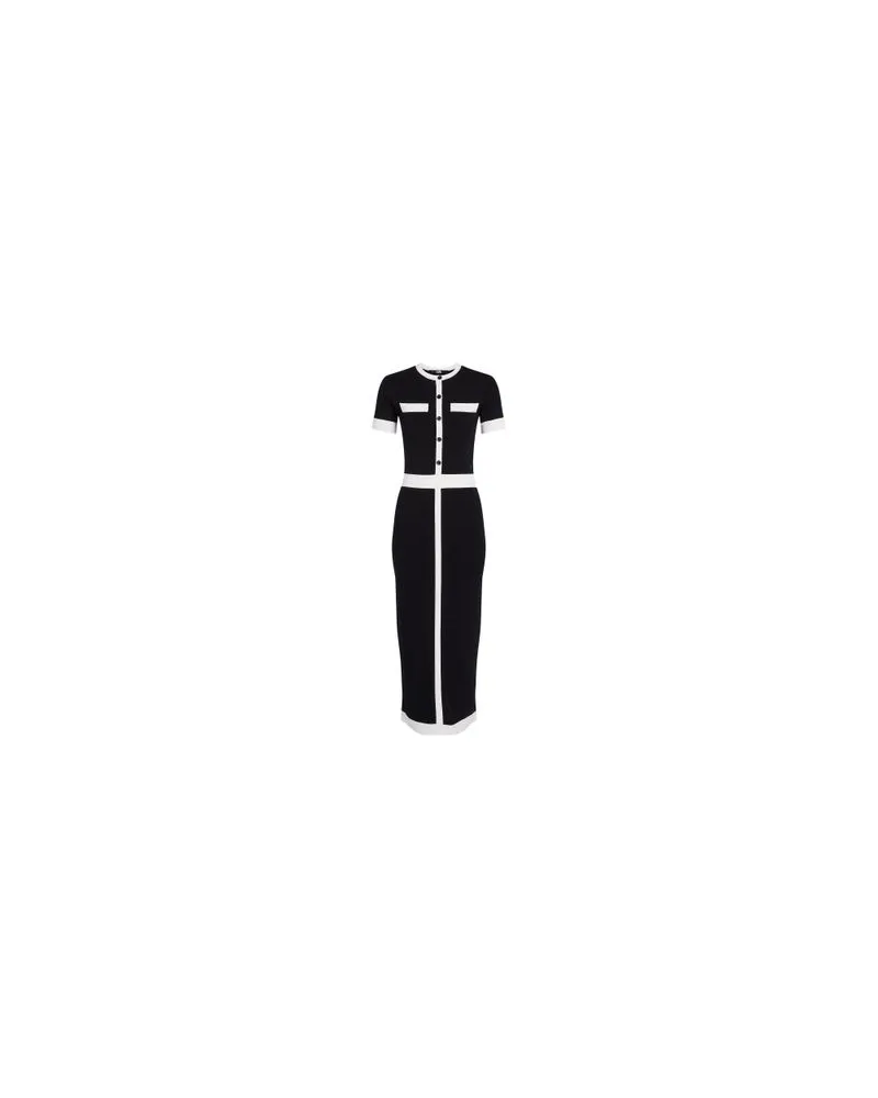 Karl Lagerfeld Kurzärmeliges Strickkleid Black