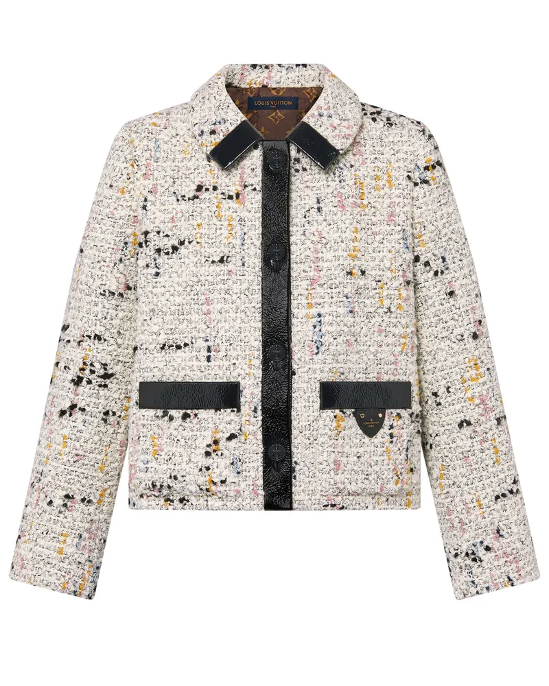 Louis Vuitton Kantig geschnittenes Jackett aus Bouclette-Tweed 