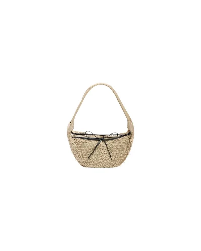 Christophe Lemaire Fortune Croissant shoulder bag Beige