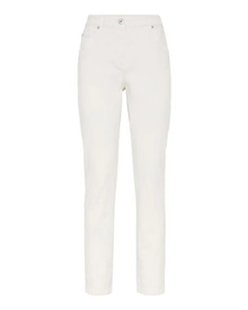 Brunello Cucinelli Skinny Jeans White