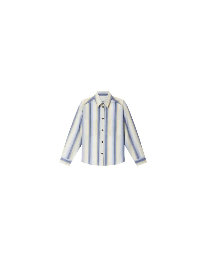 Loewe Gestreifter Mantel Blue