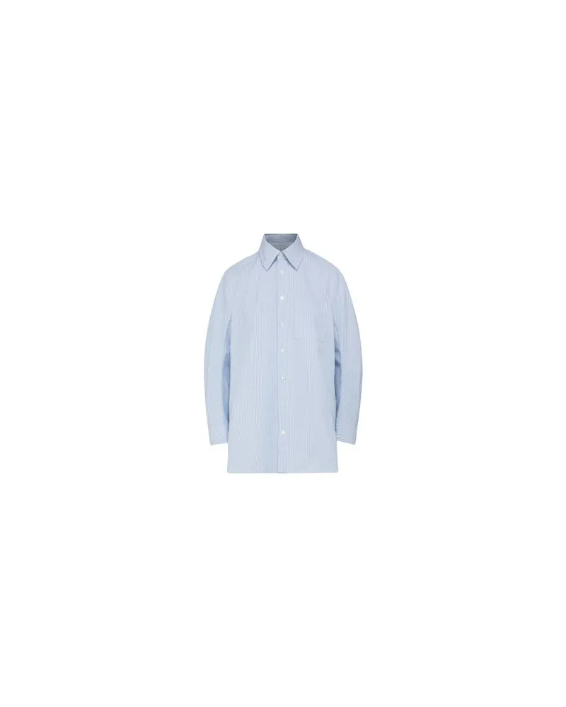 Loewe Gestreifter Mantel Blue