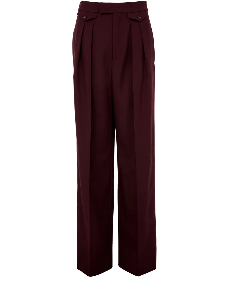 Chloé Gerade geschnittene plissierte Hose 