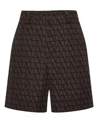 Valentino Garavani Bermudashorts mit Print Toile Iconographe Brown