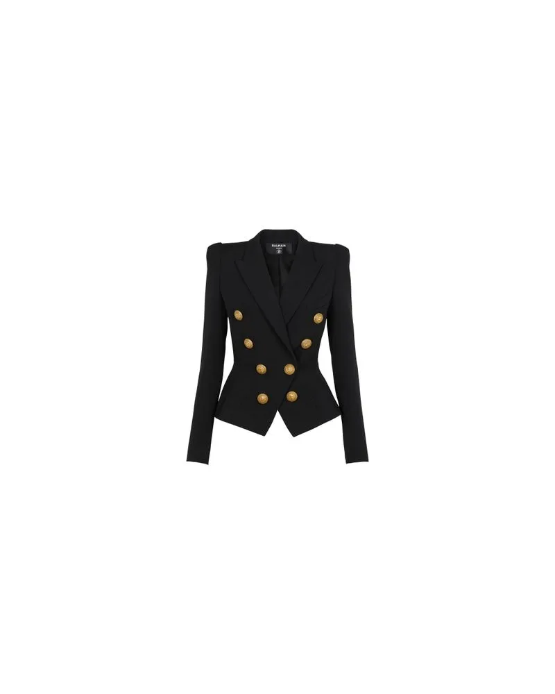 Balmain Jacke mit 8 Knöpfen Black