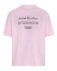 Acne Studios Kurzarm-T-Shirt Pink