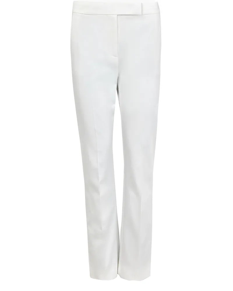 Max Mara Zigarettenhose aus Baumwolle Okra 