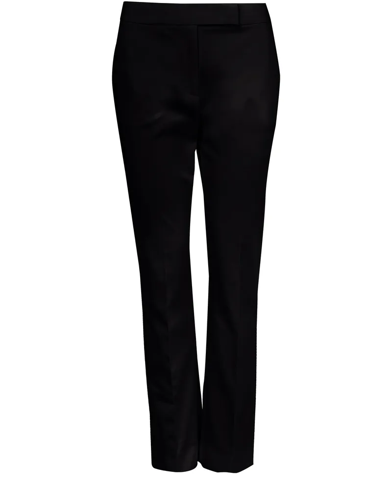 Max Mara Zigarettenhose aus Baumwolle Okra 