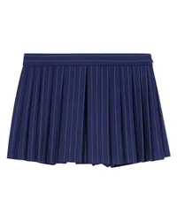 Maje Gestreifte Trompe-l'il-Shorts Blue