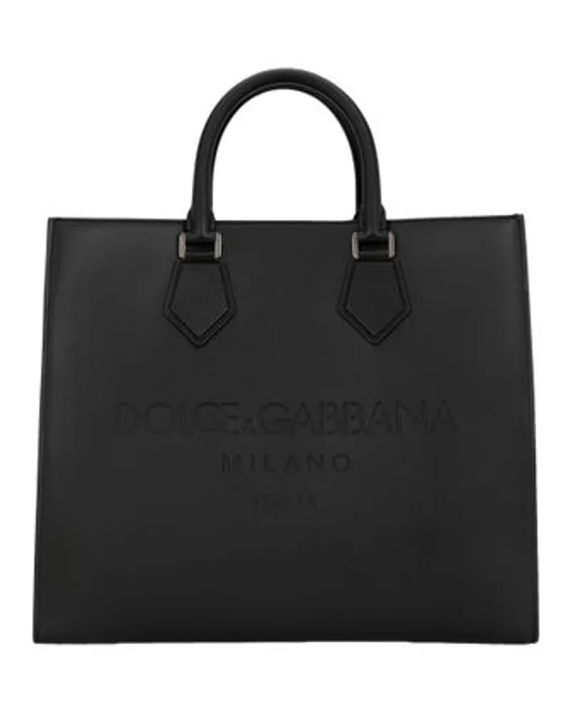 Dolce & Gabbana Edge Shopper Black