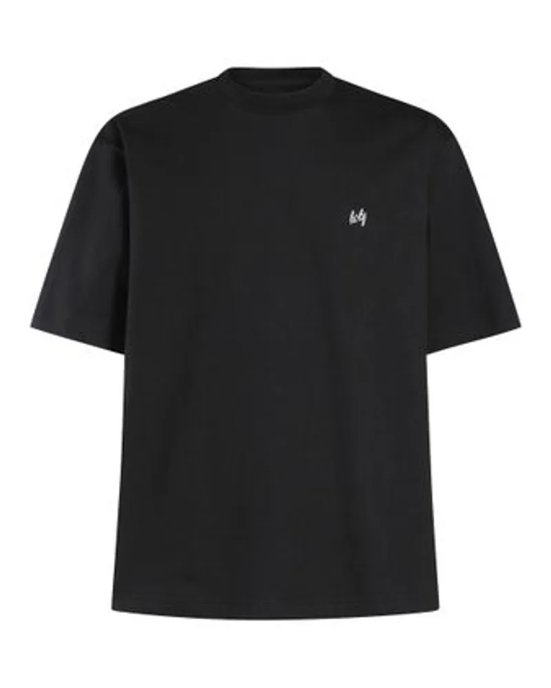 Ann Demeulemeester T-Shirt Stanny Comfort mit Holy-Stickerei Black