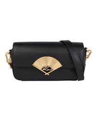 Karl Lagerfeld Kleine Crossbody-Tasche mit K-Signatur-Fächer Black