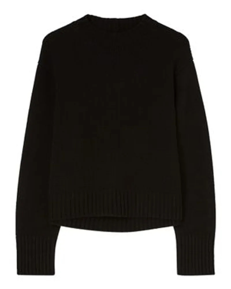 Jil Sander Pullover mit Rundhalsausschnitt Black