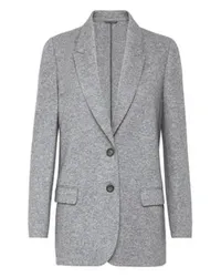 Brunello Cucinelli Dekonstruierter Blazer Grey