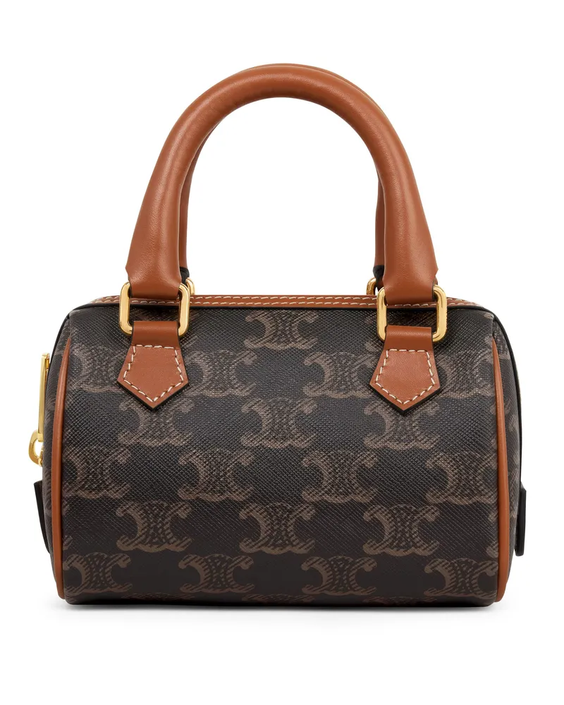 Celine Mini Boston tasche aus Triomphe canvas 