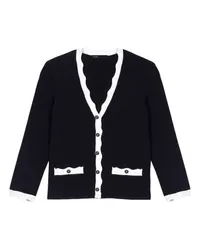 Maje Zweifarbige Cardigan Black