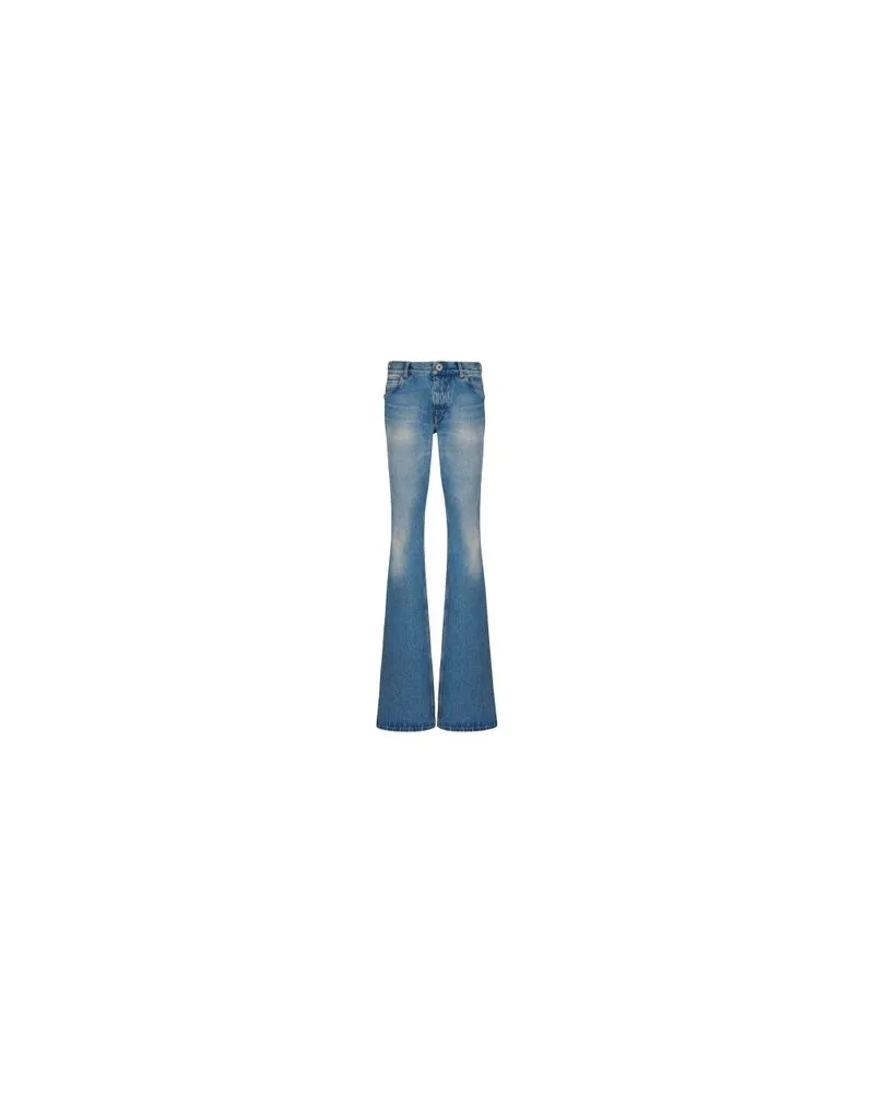 Balmain Denim-Jeans mit Vintage-Waschung Blue