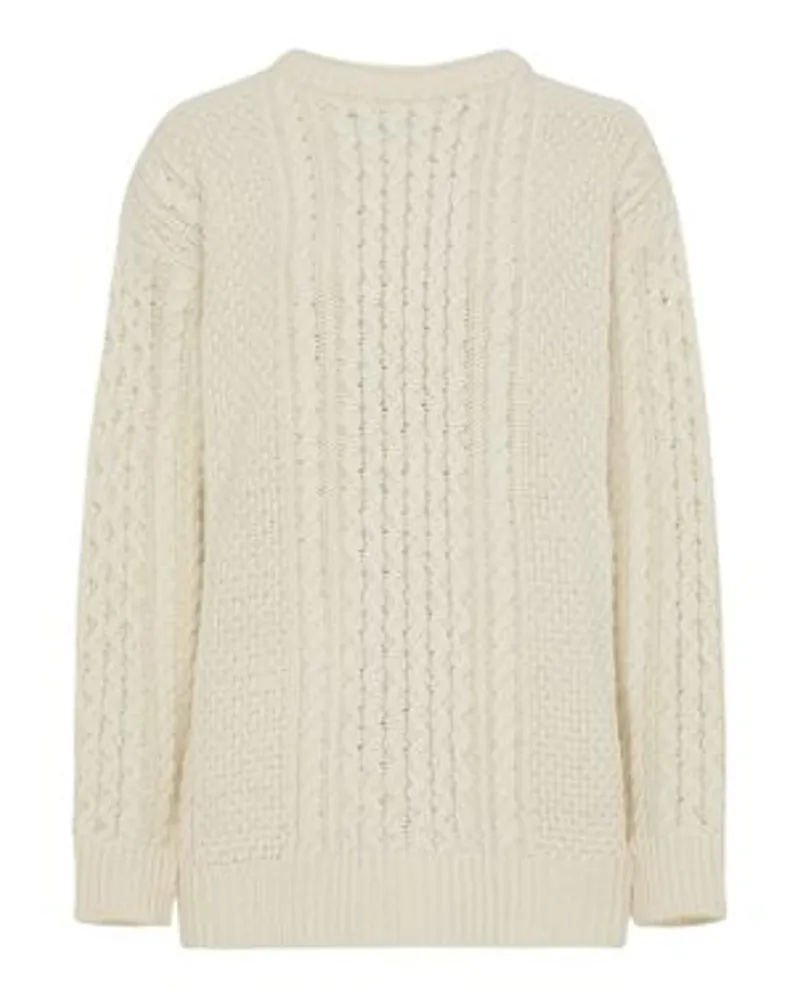 Totême Wolle Strickpullover Off-white