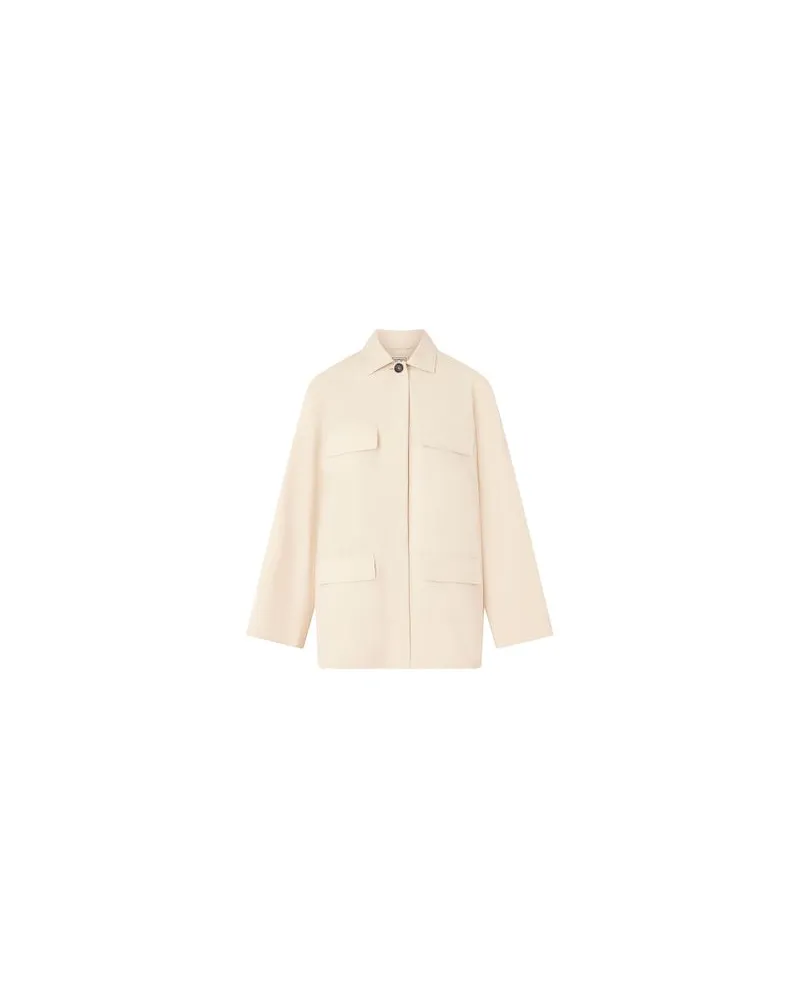 Totême Jacke mit Kragen und Kordelzug Grey