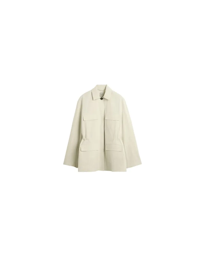 Totême Jacke mit Kragen und Kordelzug Grey