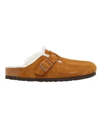 Birkenstock Mules Boston Fell Brown