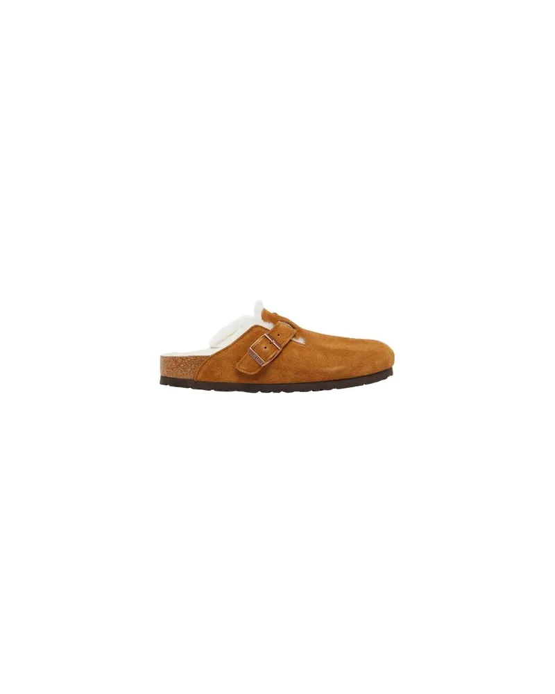 Birkenstock Mules Boston Fell Brown