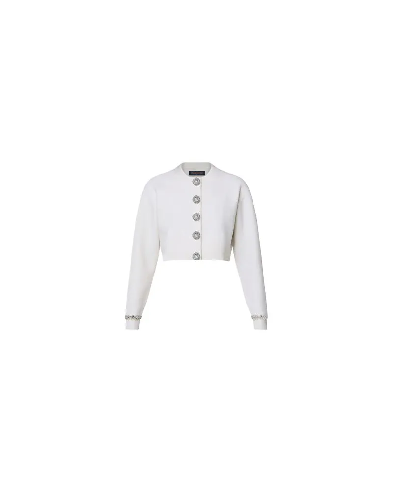 Louis Vuitton Kurze Strickjacke White