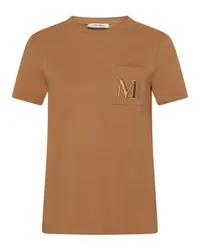 Max Mara Kurzarm-T-Shirt Madera Beige