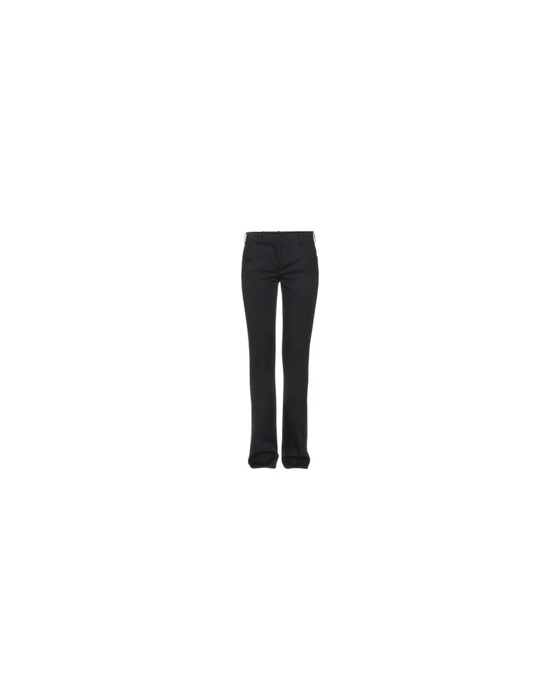 Balmain Anzughose aus satinierter Wolle Black