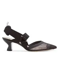 Fendi Slingback mit mittlerem Absatz Black