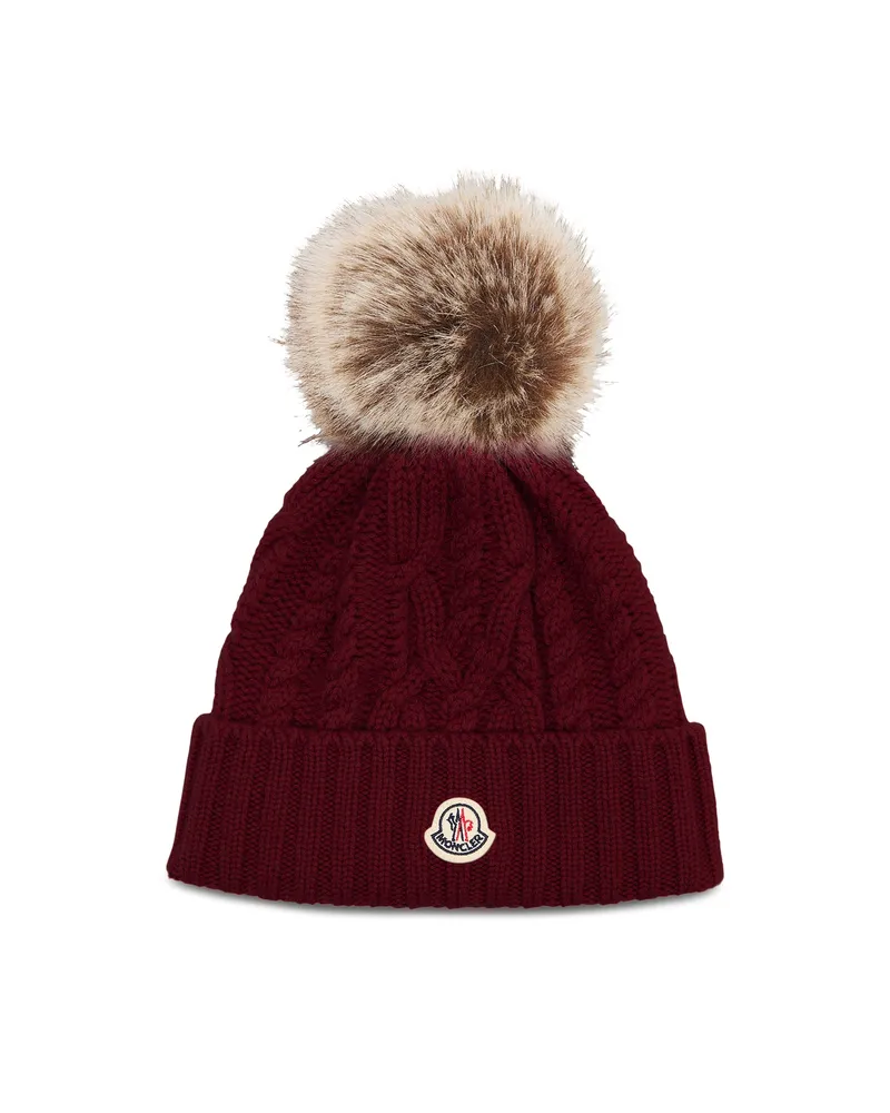 Moncler Mütze mit Logo Purple