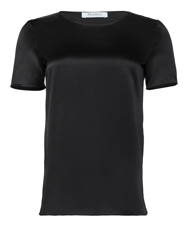 Max Mara T-Shirt aus Satin Dida 