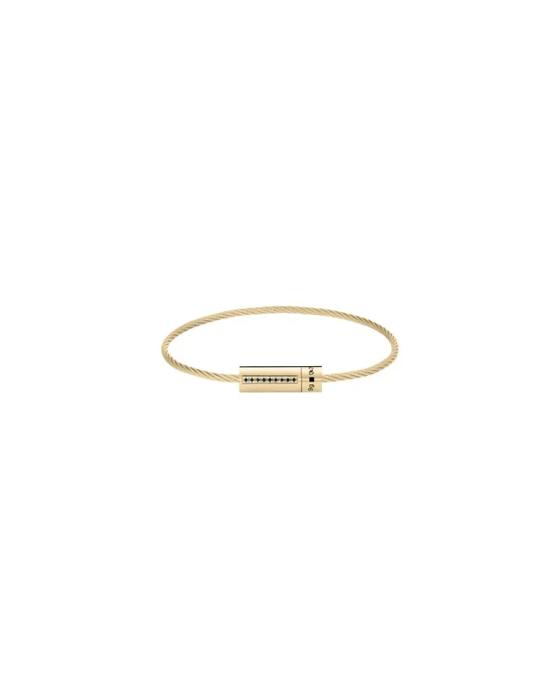 Le Gramme Kabelarmband mit Serti-Diamanten Le 9 g Gold