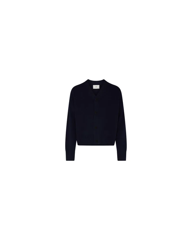 AMI Paris Cardigan Ami de Cœur Navy