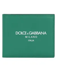 Dolce & Gabbana Zweiflügelige Geldbörse Green