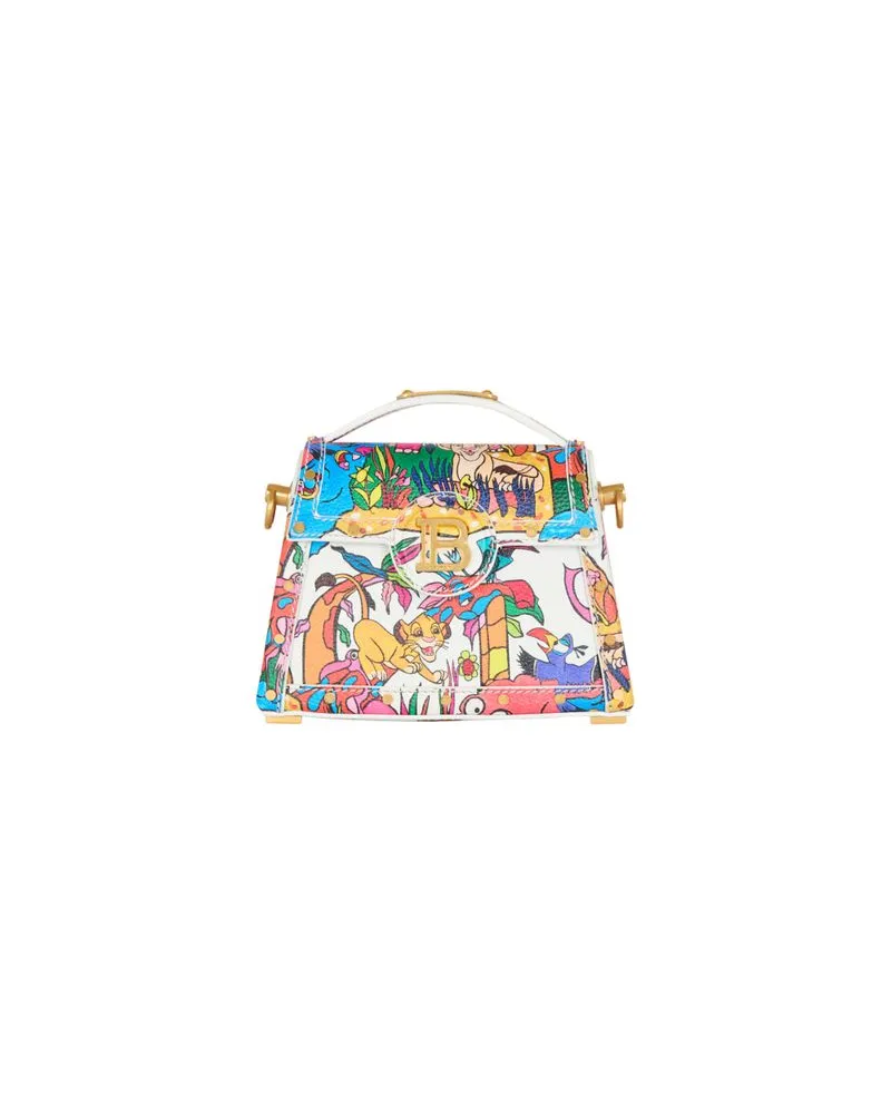 Balmain Disney X Balmain: König der Löwen - Tasche B-Buzz Dynasty Small mit Enfant Précoce-Druckmotiv Multicolor