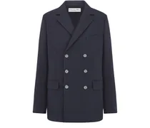 Oversized-Blazer Schurwolle und Seide