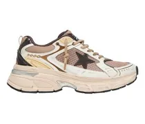 Sneakers Lightstar aus Mesh und Leder mit Stern-Applikation