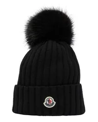 Moncler Mütze mit Logo Black