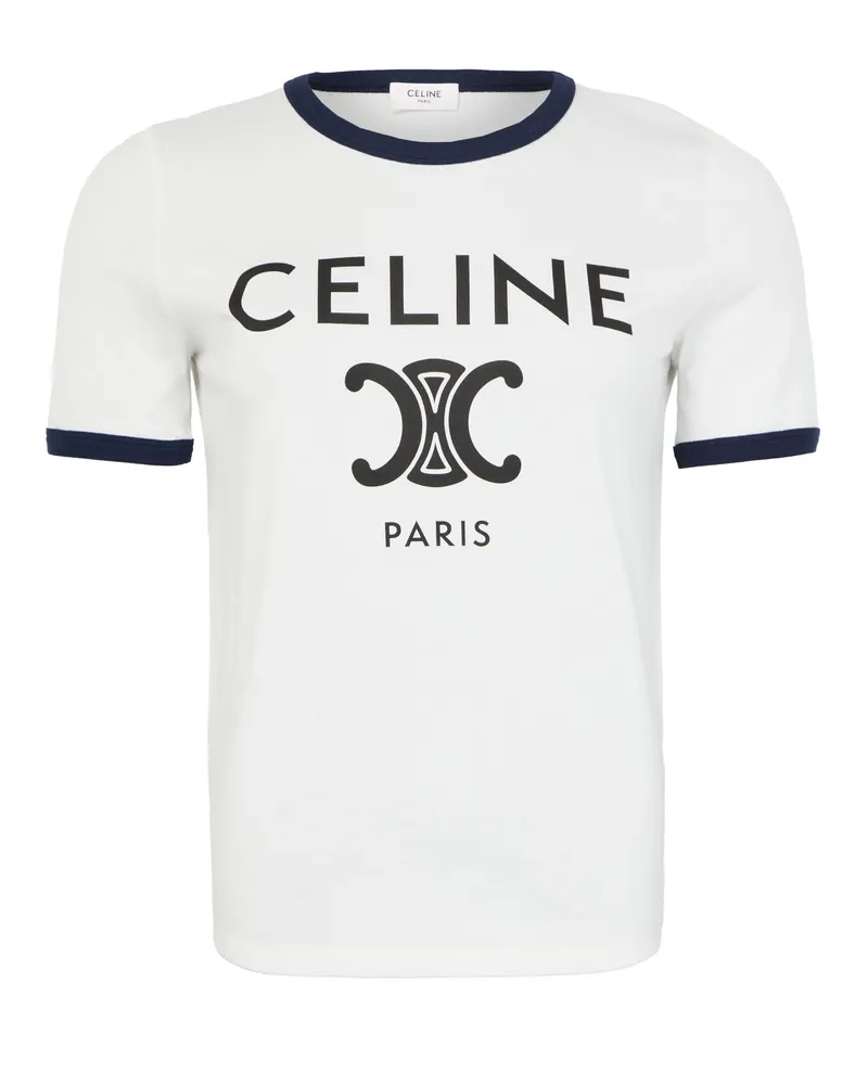 Celine T-Shirt aus Baumwolljersey 