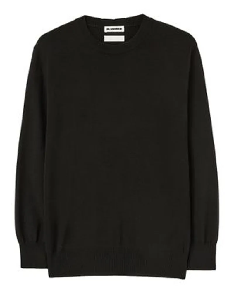 Jil Sander Pullover mit Rundhalsausschnitt Black