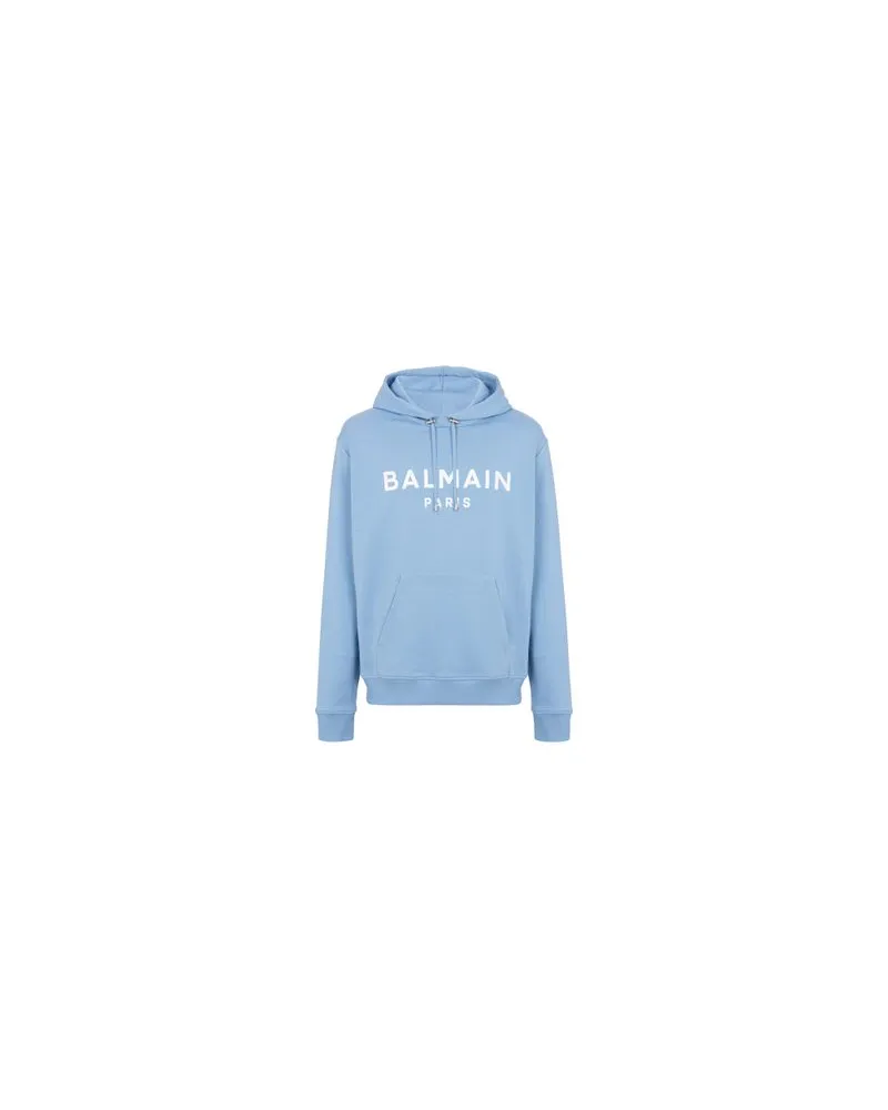 Balmain Sweatshirt mit Balmain-Logo Blue