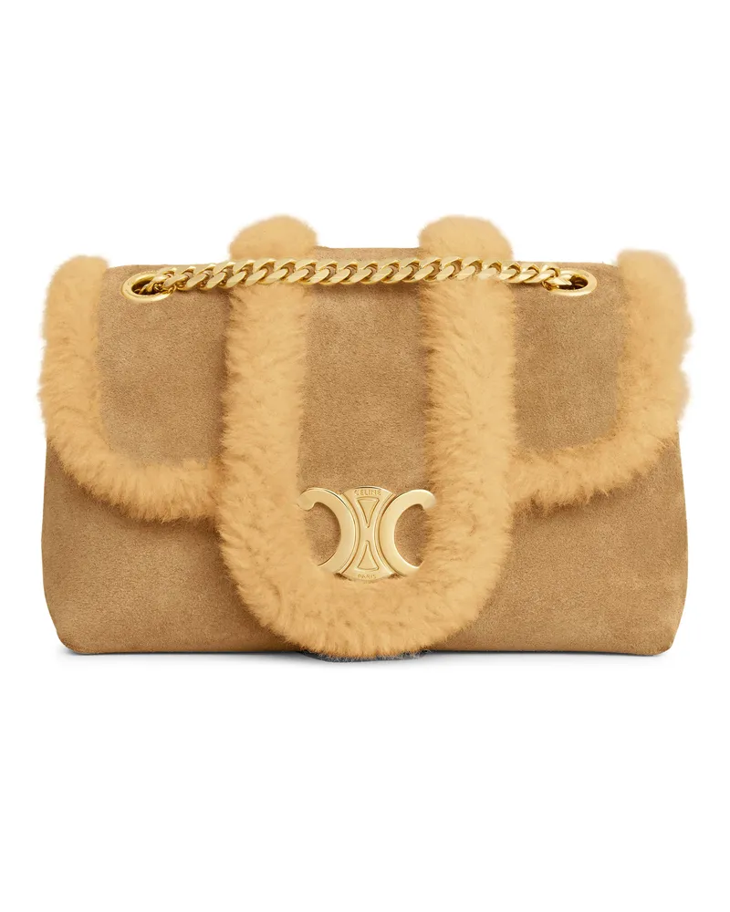 Celine Teen  Victoire tasche aus kalbsveloursleder und shearling 