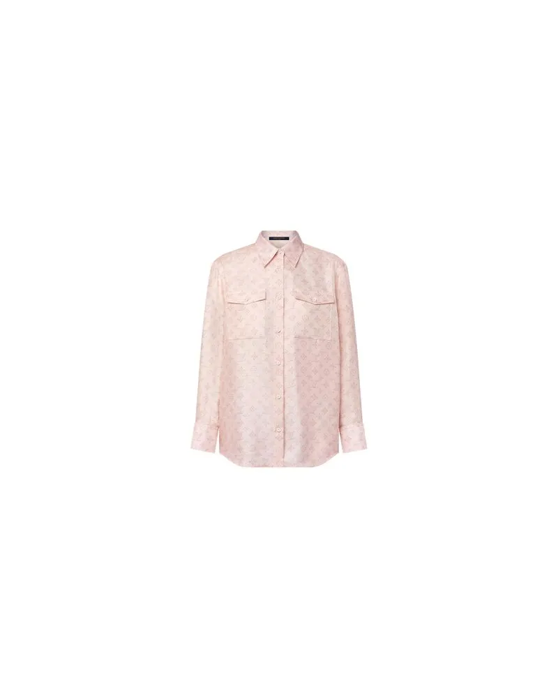 Louis Vuitton Hemd mit Mahina Monogram-Motiv und Pattentasche Pink