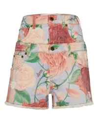 Loewe Shorts mit Rosenprint Multicolor